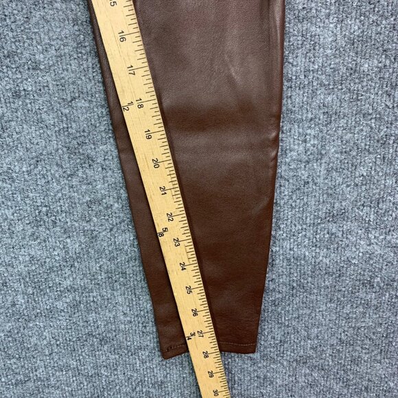 Free People Chocolate Skinny Leather Pants - Picture 4 of 11